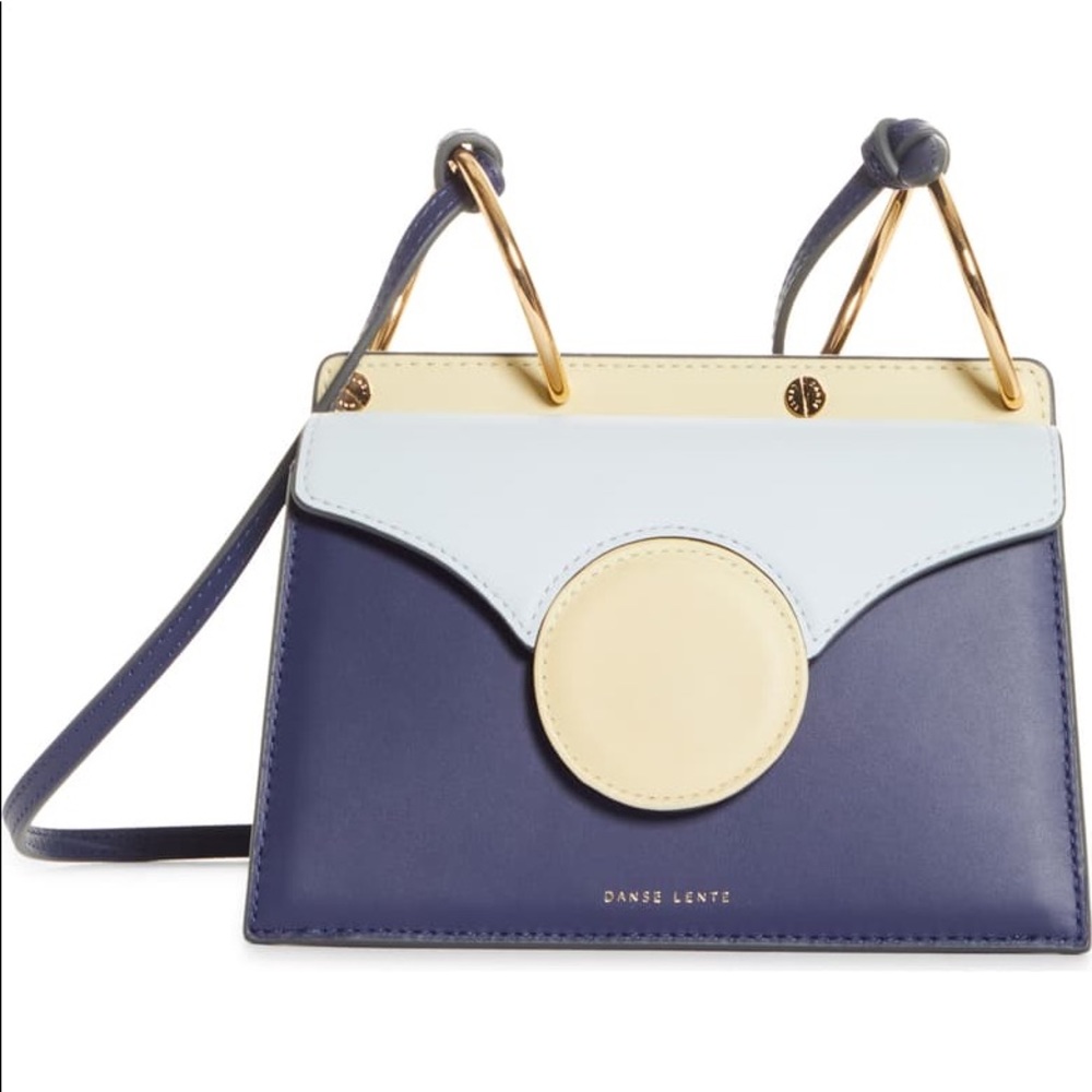 danse lente mini phoebe blue multi crossbody bag